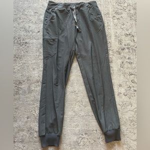 FIGS Zamora Jogger-Style Graphite Scrub Pants - M Tall